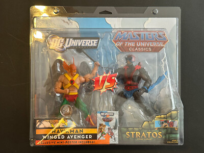 MOTUC VS DCU HAWKMAN VS STRATOS MOC MASTERS OF THE UNIVERSE CLASSICS DC UNIVERSE