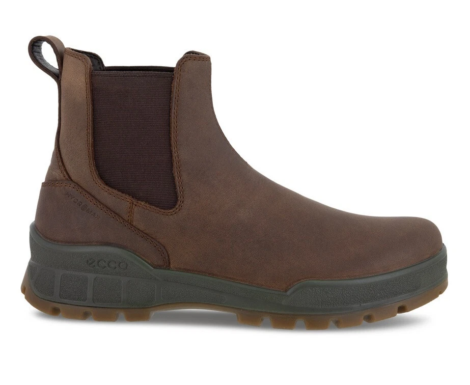 ECCO TRACK 25 MENS CHELSEA BOOT NUBUCK COCA BROWN SIZE 45 EU 11