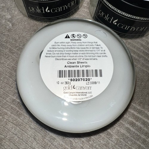 Gold Canyon Candles Clean sheets - Hard to find 3 10 oz candle bundle - Picture 3 of 3