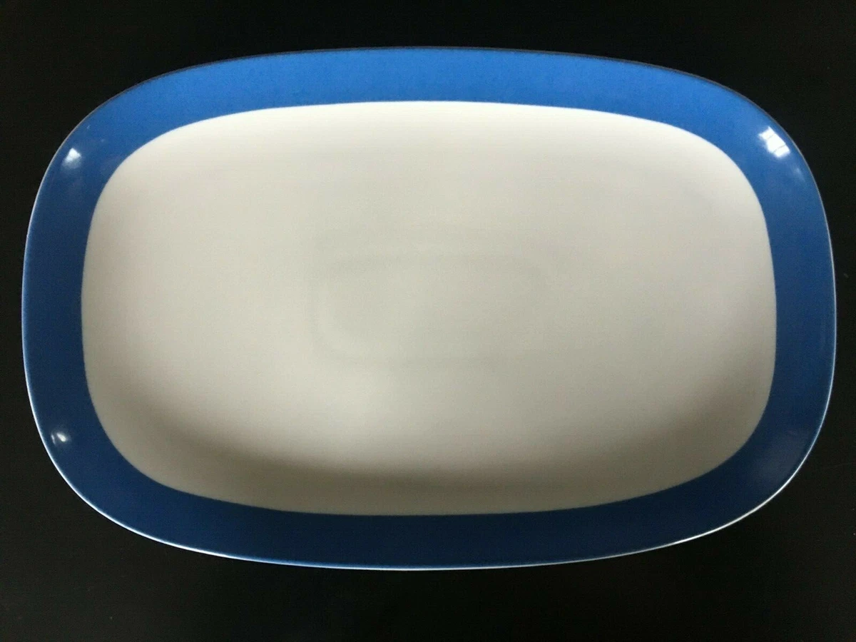 Plat Raviera En Porcelaine Arzberg – Blanc/jaune, Finition Brillante (neuf Sans Boîte)