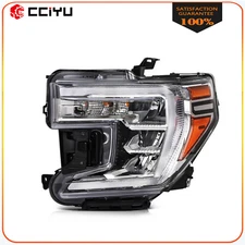 Left Side For 2019-2021 GMC Sierra 1500 LED Headlight w/Halogon Signal Lamp