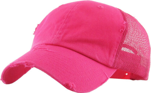 Vintage Distressed Mesh Back Dad Hat Baseball Cap Unconstructed - Imagen 26 de 115