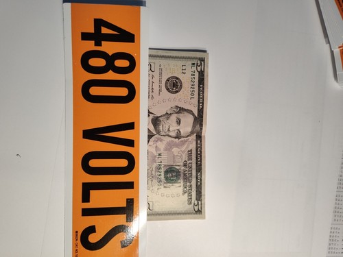 Tarjeta de voltaje BRADY 44115, 1 marcador, 480 voltios - Imagen 9 de 10