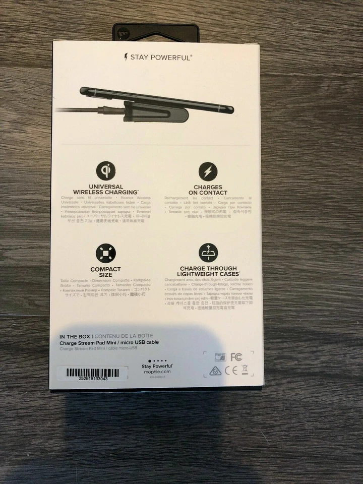 mophie Charge Stream Pad Mini Qi-enabled Charger for Apple iPhone Android - Image 2 of 2