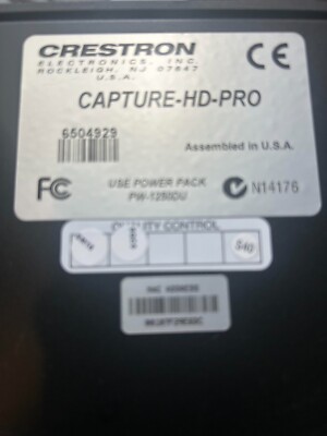 Crestron Capture-HD-Pro Rack Mount Advanced Media Processing Engine