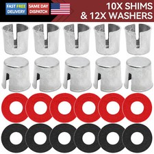Car Battery Post Terminal Shims Auto Lead Caps w/ 12pcs Washers Repair 10PCS