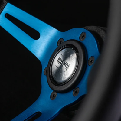 MOMO Steering Wheel Mod 08 Blue Leather 330mm R1908/BL33L | eBay
