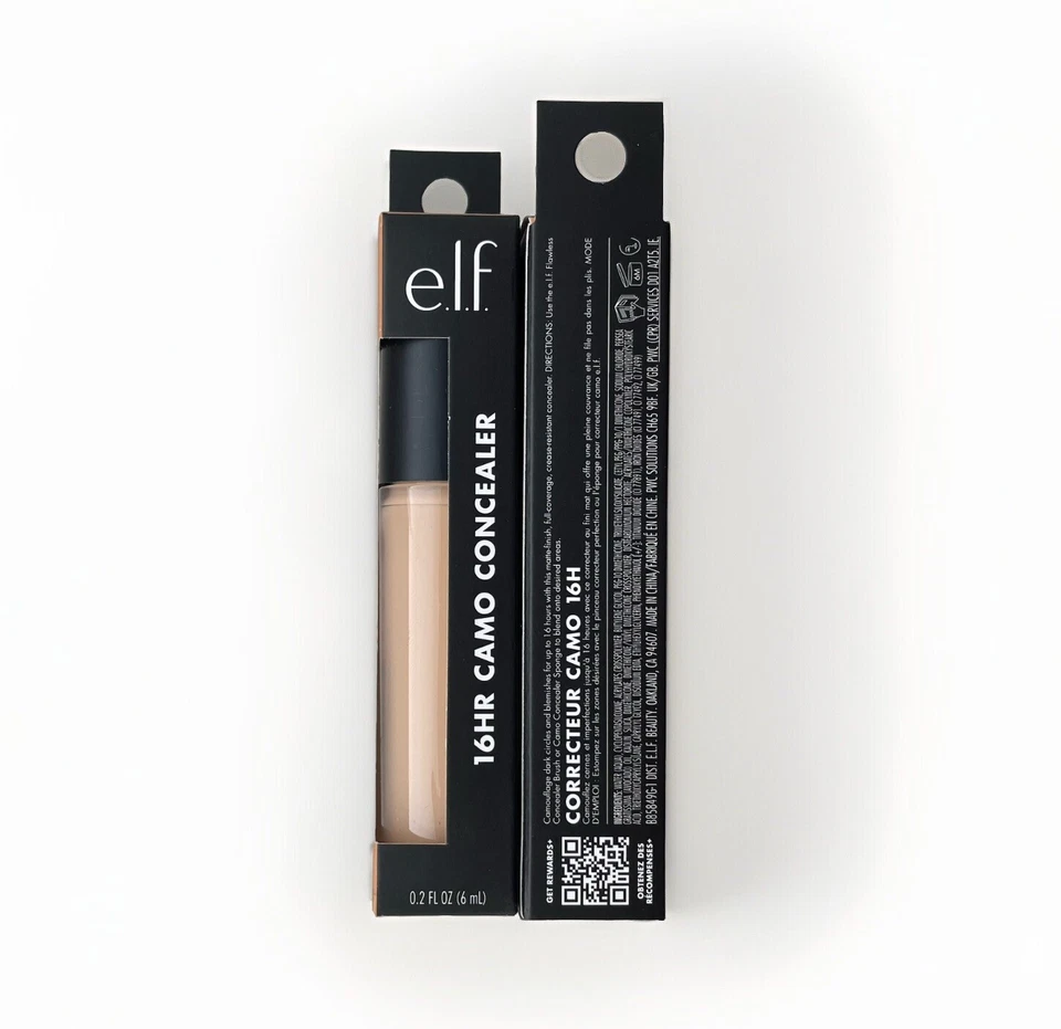 2-Pack ELF 16-Hour Camo Concealer Medium Beige e.l.f. 85849 Matte Full Cover SET - Image 3 of 4