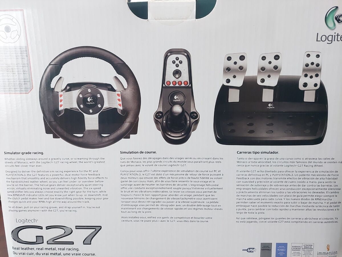 New SEALED Logitech G27 RACING WHEEL +Pedals +Shifter COMPLETE 941-000045