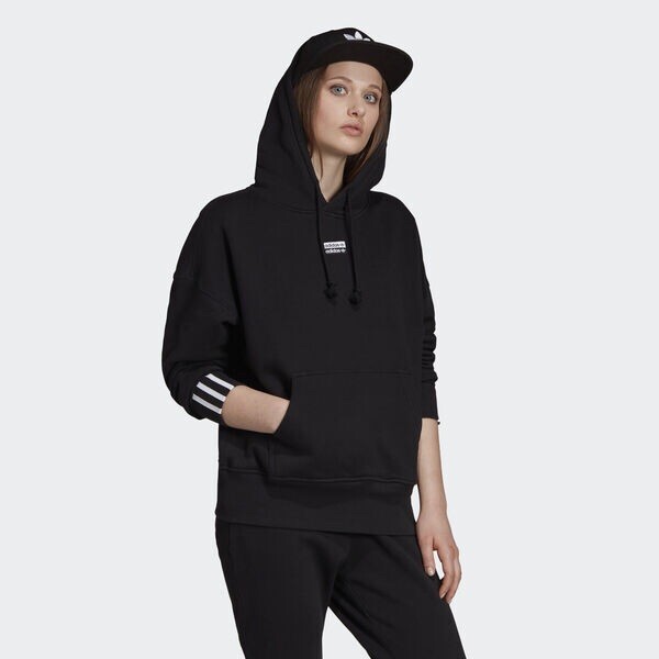 Adidas Originals 3-Stripe Trefoil Logo Women’s Hoodie S Small Black NWT SOLD OUT