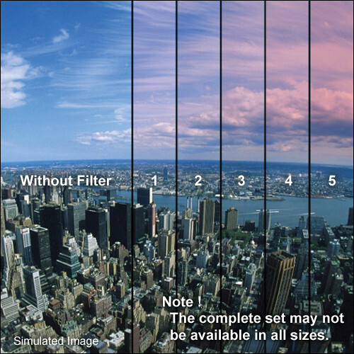 Tiffen 6.6 x 6.6" Pink 4 Soft-Edge Graduated Glass Grad Filter - Picture 2 of 4