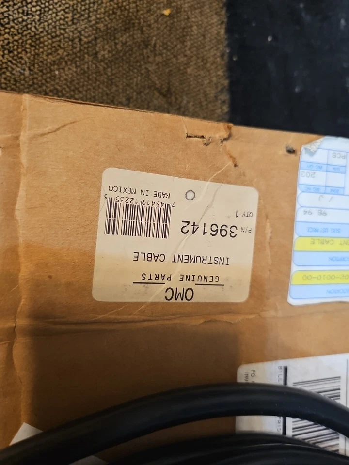 NUEVO OEM OMC INSTRUMENTO CABLE PARTE # 396142 Foto 2 de 4