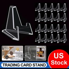 20-200 Pack Trading Card Display Stands Picture Paper Coins Sports Cards Holder