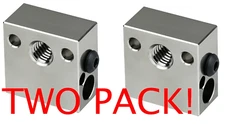 2X 3D Ender 3 Plated Copper Heater Block for Ender 3/V2/Pro/Ender 5/CR-10 Hotend