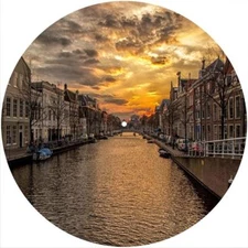 Slipmat Slip Mat Felt for 12" Turntable LP DJ Vinyl Record Player CITY WATERWAY