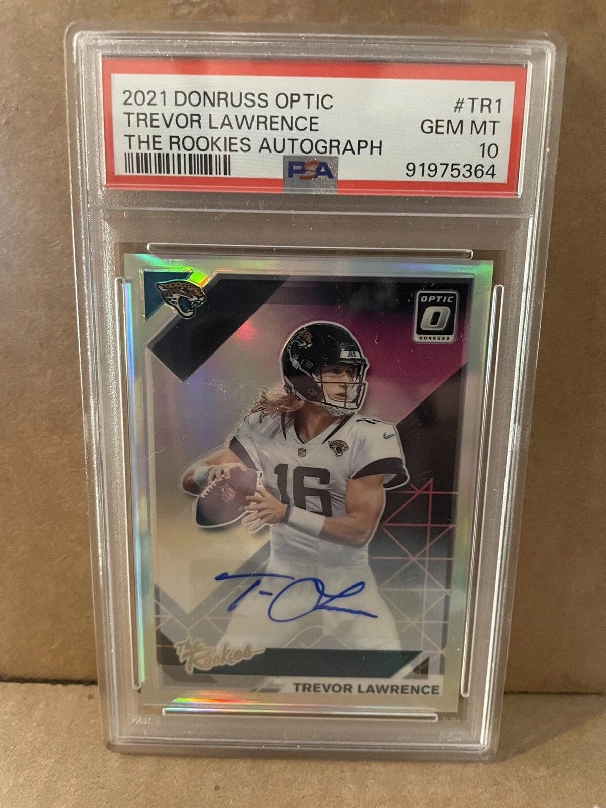Trevor Lawrence Panini Donruss Optic the Rookies Autographs #TR1 Base