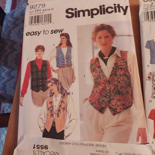 1990's Sewing Patterns- Simplicity/Butterick/McCall's Mixed Lot of 8 Pre-owned - Picture 2 of 9