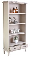 BüCherregal Landhaus Holz – Regal Shabby Chic Mit Schubladen Vintage
