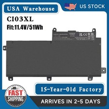 NEW battery for HP ProBook 640 645 650 655 640 G2 645 G2 650 G2 CI03XL CIO3 51Wh