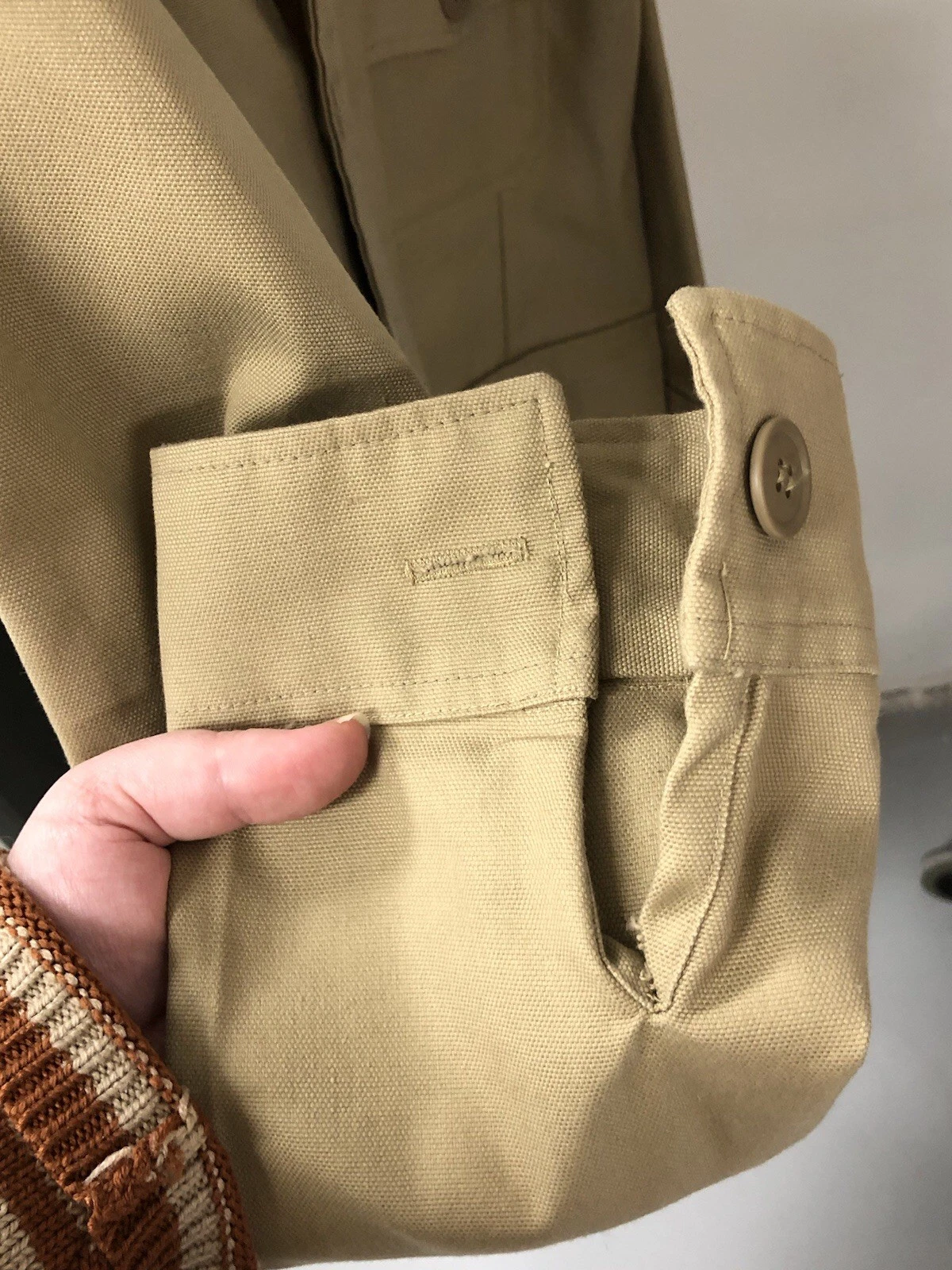 Vintage Champions Choice Made in USA Classic Tan Outdoors Jacket 100% Cotton XXL - product detail image 8