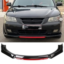 For Hyundai Sonata Front Bumper Lower Lip Splitter Spoiler Body Kit Black Red