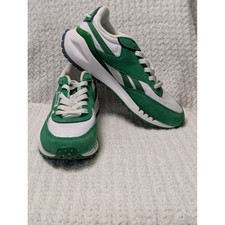 Reebok Classic Legacy Glen Green White Suede Nylon Sneaker 8.5 Retro Streetwear