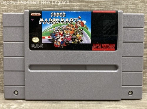 Super Mario Kart Nintendo SNES Video Authentic Game Cart Only Tested Works