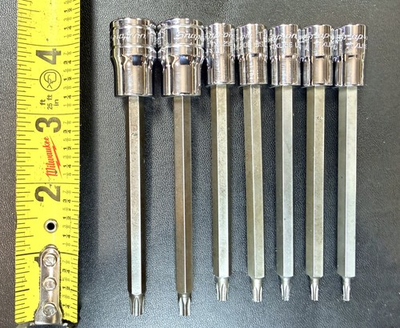 #ad #ad SNAP ON FTXL SERIES 7 Pc Combo Drive TORX® Bit Long Socket Set T8 T50 USA $159.95