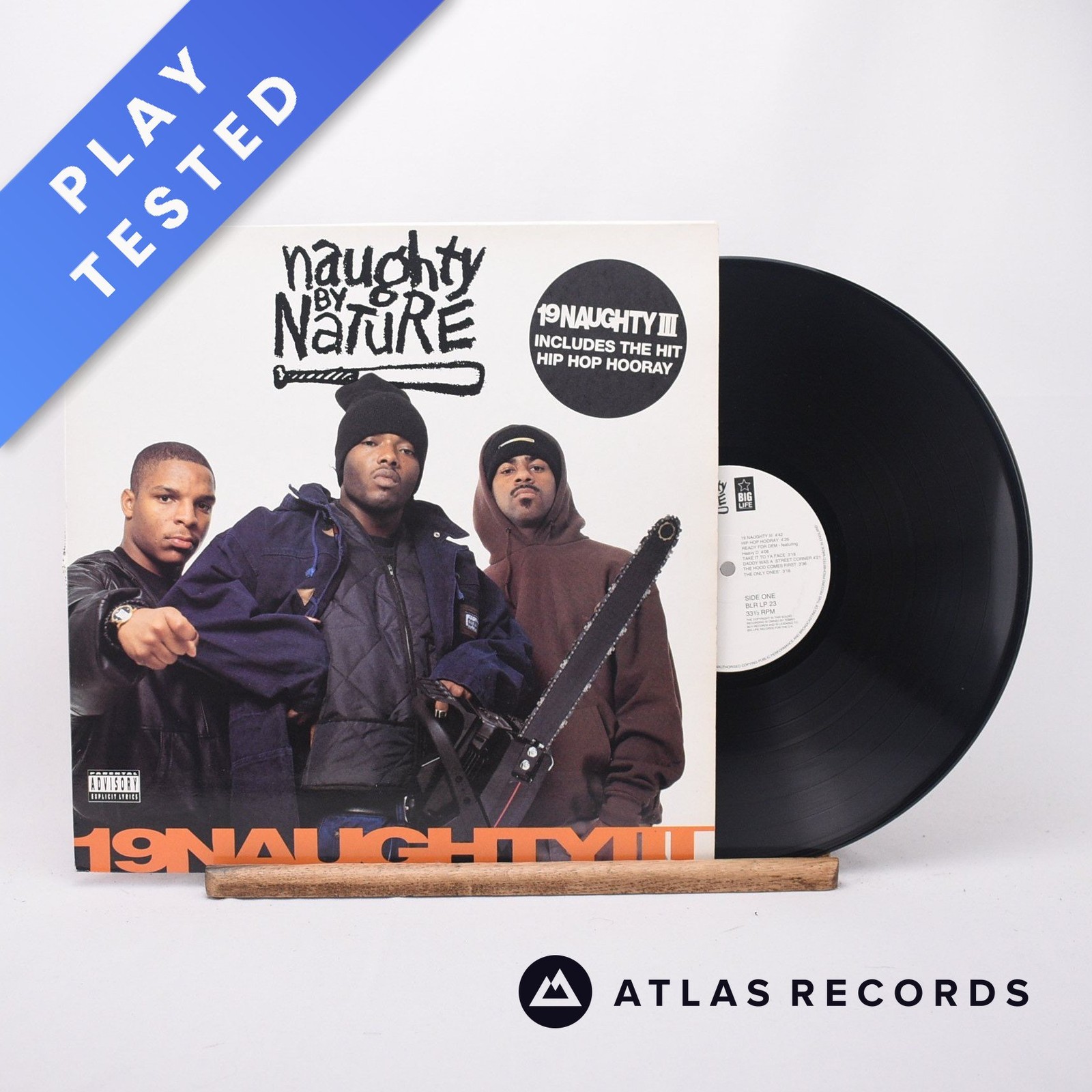 Naughty By Nature 19 Naughty III LP Album Vinyl Record BLR LP 23 - EX/EX