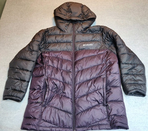 Columbia Omni Heat Thermo Puffer Jacket Herren XL schwarz auf lila - Bild 1 von 9
