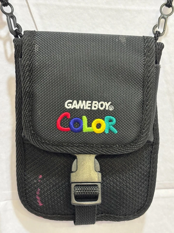 Nintendo Game Boy Carrying Case GBC Color, GBA SP Original Bags Black Game Gear - Image 2 of 4