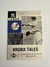2001 Upper Deck Legends of New York - Bronx Tales Lou Gehrig #127