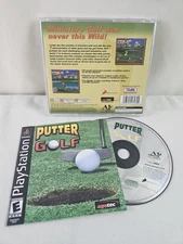 Putter Golf -Sony PlayStation 1 PS1- CIB Complete Tested Video Game 