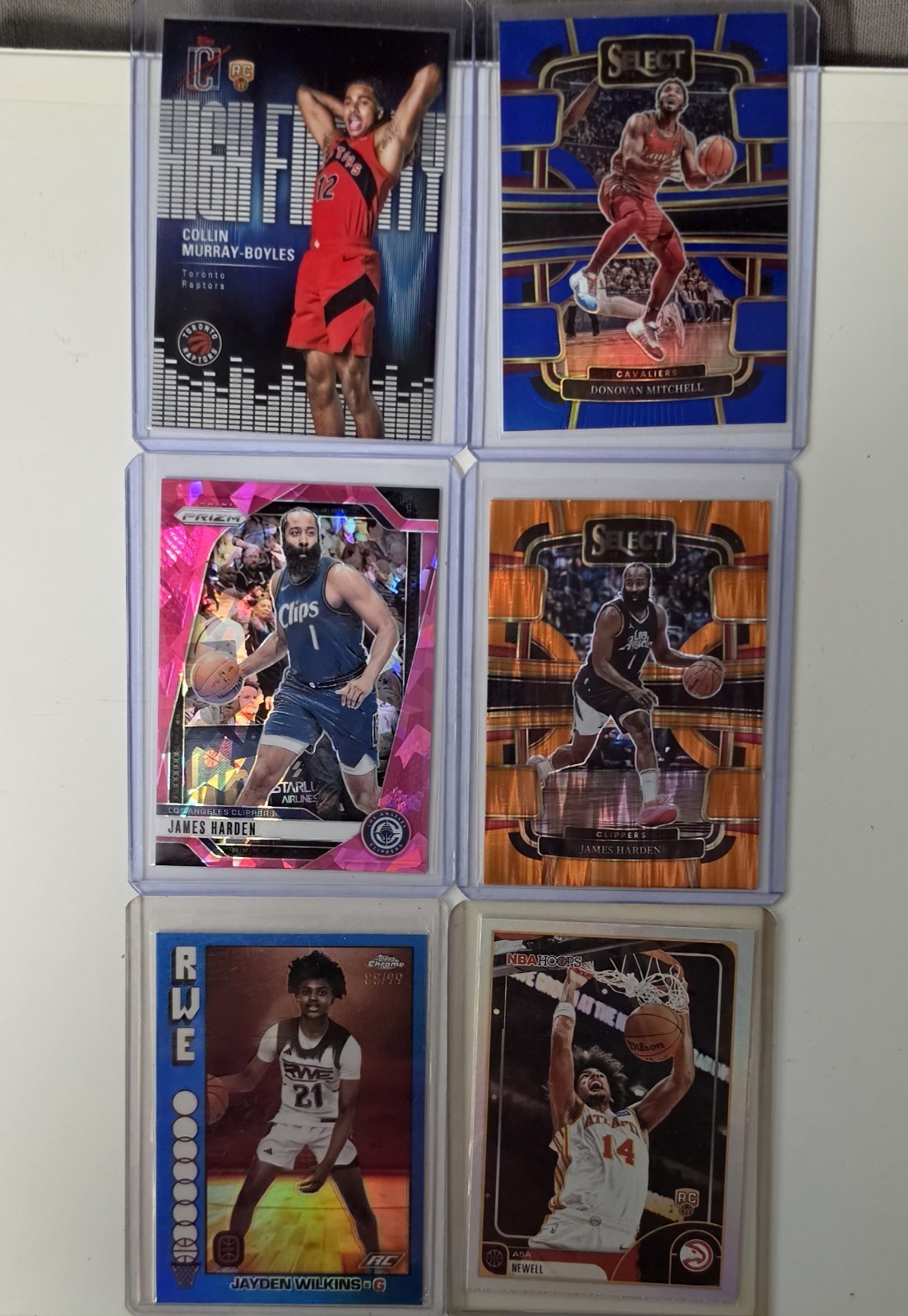100-Card: Topps/Chrome/Prizm/Select/Hoops, Auto/Relic #’d, Lebron, Rose view 5