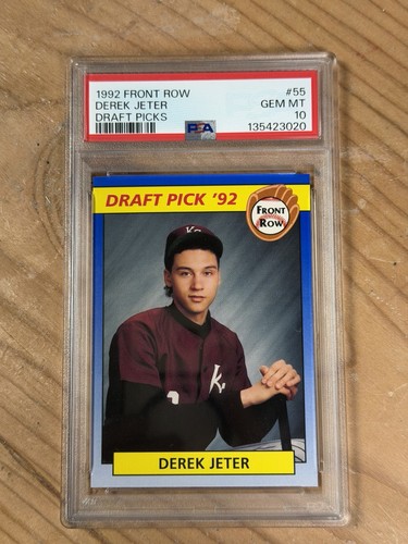 1992 Front Row Draft Picks #55 Derek Jeter ROOKIE RC PSA 10 GEM MINT LOW POP