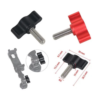 BGNING Tornillo de mano M5 de acero inoxidable para Gopro Hero 11 10 para cámara de acción DJI OSMO