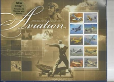 Scott #3916-25 American Advances in Aviation Commemorative Collectible