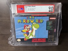 Super Mario World SNES Super Nintendo Game CIB Complete In Box PSA 9.0