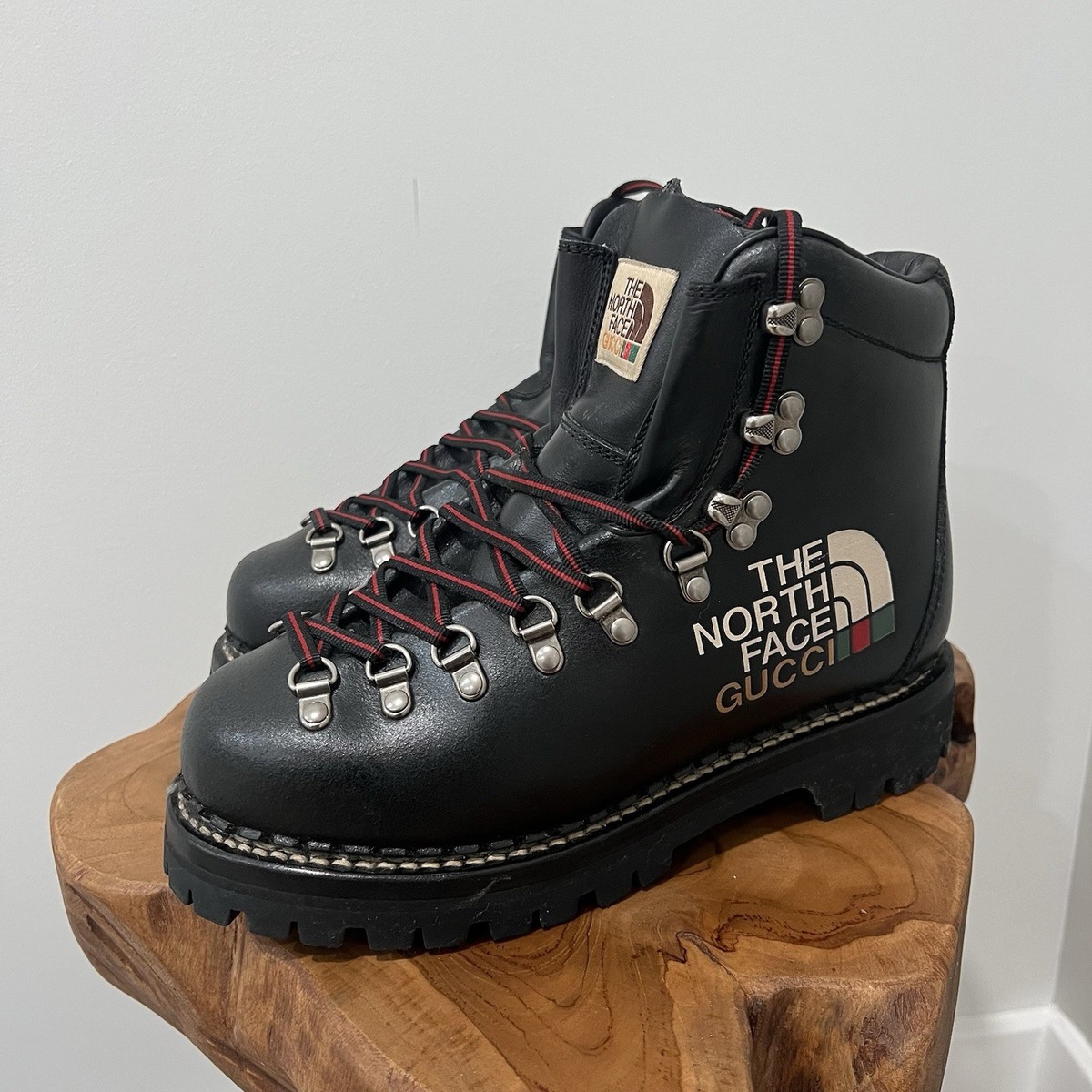 Gucci Boots 38 Gucci Size 38 Black Leather Dubble Buckle Strap Combat Boots Gucci TLC