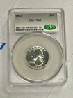 1963 25c PROOF Washington Silver Quarter CAC PR65 *AUCTION*