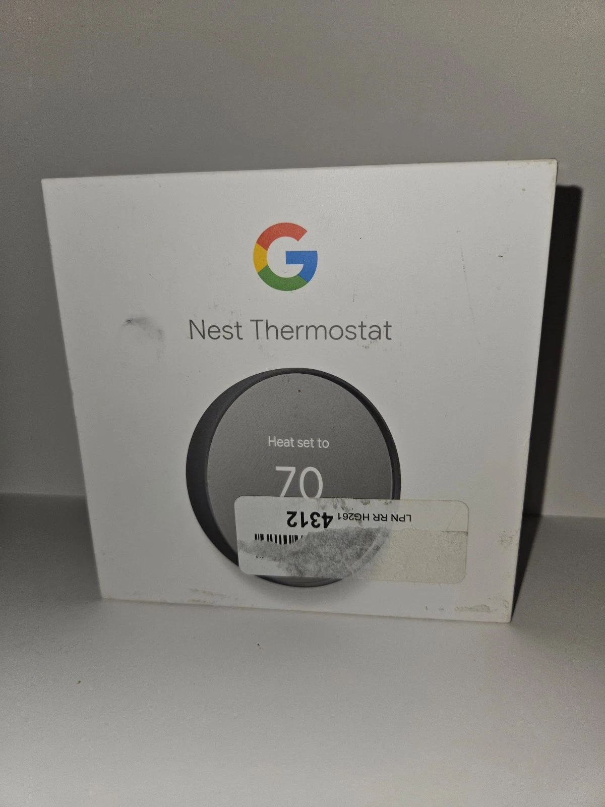 Google Nest Smart Thermostat, Charcoal G4CVZ • New Open Box, batteries included.