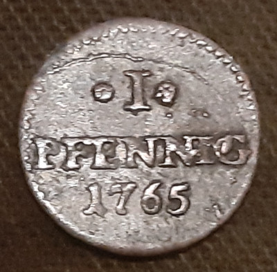 Saxony 1 Silver Penny 1765