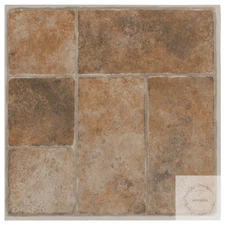 Nexus Self Adhesive 12-Inch Vinyl Floor Tiles, 20 Tiles 12" x 12", Quartose Gran