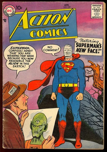Action Comics #239 Nice Early Silver Age Superman Vintage DC Comic 1958 VG-