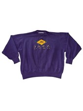 Vintage Logo 7 Utah Jazz NBA Embroidered Crewneck Sweatshirt XL
