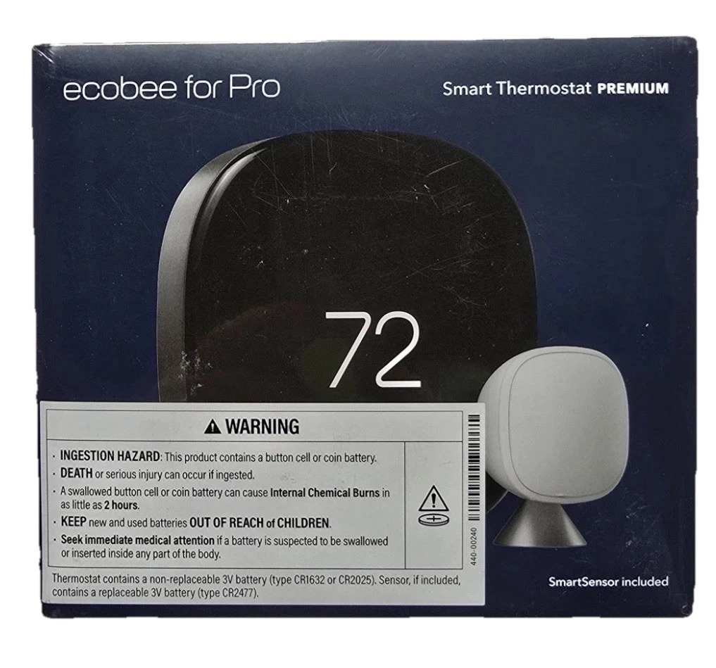 Ecobee For Pro Smart Thermostat Premium with Sensor FREE/FAST SHIP
Opens in a new window or tab