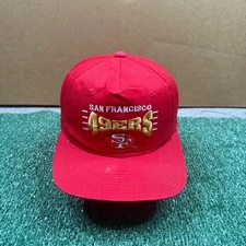 Vintage 90s San Francisco 49ers Snapback Men's One Size Red NFL Footbal Youngan