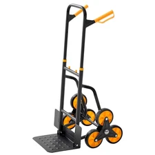 Uimoso Stair Climbing Cart with 440 lbs Capacity,Trolley with 6Wheels and 2Ropes