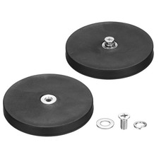 2 Stk. 2,6" Gummimagnete f&uuml;r Magnetbasis, 20kg mit M5 Innengewinde