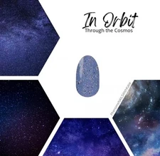 Color Street Nail Polish Strips, In Orbit, Blue, Glitter, New In Box, READ!!!